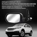 Driver Side Mirror Compatible with 2012 2013 2014 2015 2016 Honda CRV Non-Heated Manual Folding Rear View Mirror White 3 Pins (Only fit for US Version)
