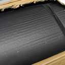 Foam Sleeping Pad for Camping - 1.25-Inch-Thick Waterproof Sleep Pad with Carry Straps for Cots, Tents, or Sleepovers by Wakeman Outdoors (Black)