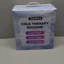 Cold Therapy Machine with Programmable Timer, Portable Ice Therapy Machine System for Knee, Cold Therapy Unit for Long-Term Relief and Recovery, w/Compression Pad for Shoulder, Hip and Ankle (White)