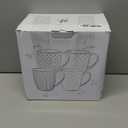 getstar Large Coffee Mugs 18 OZ Set of 4 with Big Handles, Ceramic Coffee Mug Microwave and Dishwasher Safe, Coffee Cups Ceramic (Full 18 oz, normal 16 oz)