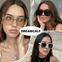 DreamCalf Retro Polarized Round Tangle Free Aviator Sunglasses for Women