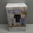 6L Humidifiers for Bedroom Large Room Home, Cool and Warm Humidifier for Baby and Plants Mist Top Fill Desk Humidifiers Essential Oil Diffuser, Quiet with Adjustable Mist,360°NozzleWhite