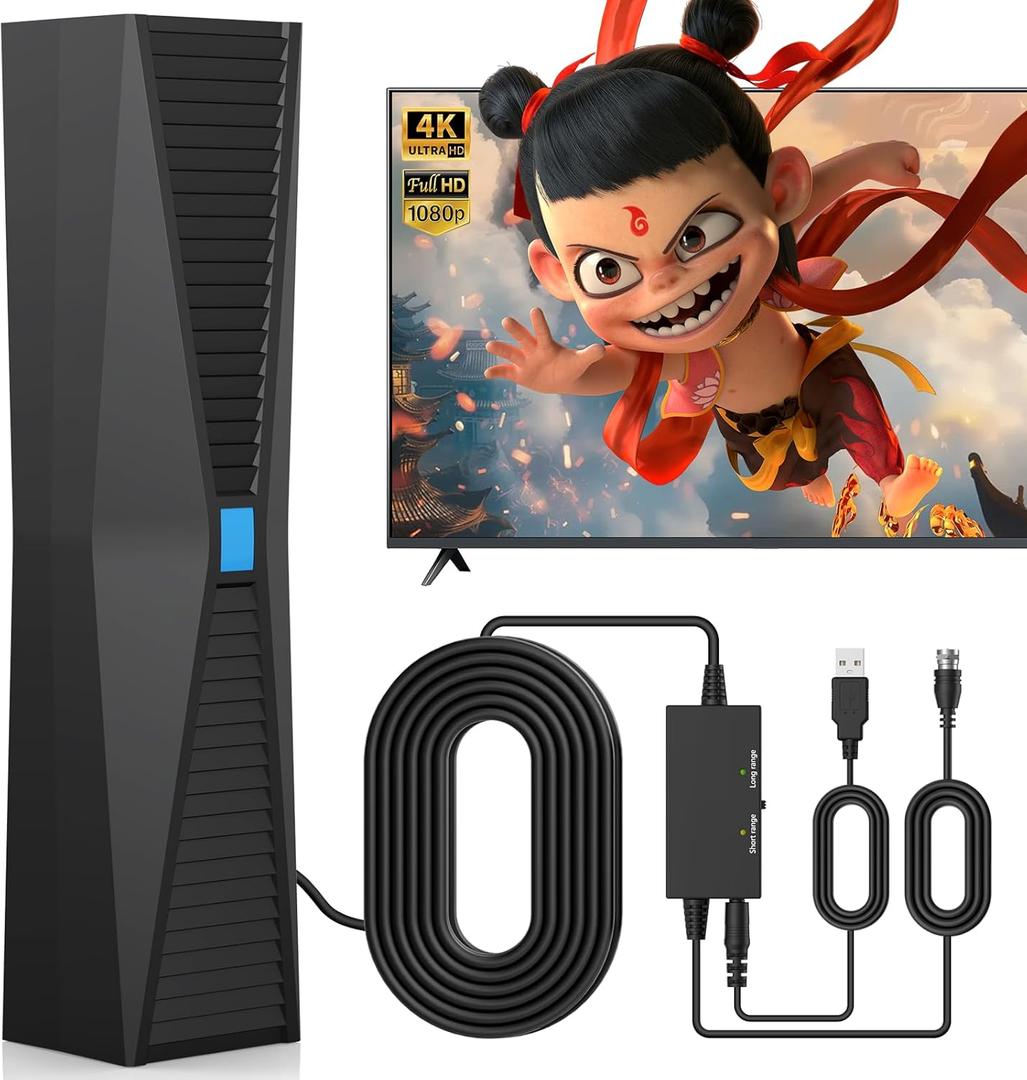 2025 Antenna for Smart TV for Local Channels,TV Antenna Indoor for Long Range Reception, Digital Antenna for Easy Installation and All Smart/Old TVs, Supports 4K 1080P HD VHF UHF 2025 Antenna for Smart TV for Local Channels,TV Antenna Indoor for Long Range Reception, Digital Antenna for Easy Installation and All Smart/Old TVs, Supports 4K 1080P HD VHF UHF