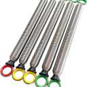 Colaxi 5-Piece Pilates Reformer Spring Set – Stainless Steel Replacement Springs for Home or Studio Pilates Bed, Color-Coded for Various Resistance Needs – Yellow, Red, Green
