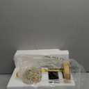 Hisummer Candle Warmer Lamp with Timer, Dimmable Candle Lamp Warmer with 312 K9 Crystals Adjustable Height Electric Candle Warmer for Women Gifts, Wax Warmer Lamp with 2 Bulbs for Jar Candles (Gold)