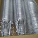 Dealusy 100 Pack - 16 oz Clear Plastic Cups with Lids and Straws, Sturdy & Food Safe Iced Coffee Cups with lids, Disposable Plastic Smoothie Cups for Cold Drinks