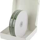 MEEDEE Moss Green Velvet Ribbon 3/8 Inch Double Face Velvet Ribbon 2 Rolls 20 Yards Chartreuse Ribbons for Ornaments, Gift Wrappig, Christmas Tree Decorations, Rustic Wreath, Winter Decor