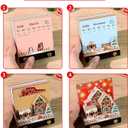 2026 Time Piece Calendar 3D Castle Desk Calendar Memo Pad Paper Tear Away Carving Art Notepad Gift for Housewarming Office Desktop Decoration