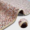 Yancorp Front Door Mat Indoor Entrance for Inside Entry 17" x 29.5" Non-Slip Welcome Mat Rubber Backing Dirt Resistant Absorbent Indoor Doormat for Entryways, Front Doors, Hallways, Orange Pink