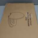 Toddler Toilet Seat White Elongated Toilet Seat with Toddler Seat, Quick-Release & Slow-Close Hinges, Child & Adult Friendly, Fits 19-Inch Elongated Toilets, Perfect for Family Bathroom Training