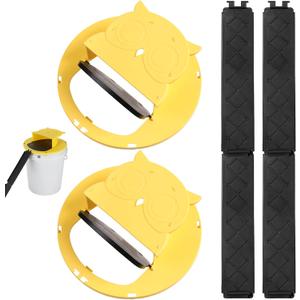 2 Pack Mouse Rat TrapBucket,5 Gallon Mouses Rat Traps Indoor for Home,Reusable Mouse Catching Tool-Owl Style, BucketLid Rat Traps Indoor Outdoor[5 Gallon Buckets is NOT Included]