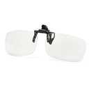 Riwissipa Reading Glasses Clip On and Flip Up Blue Light Blocking Magnifying Glasses Magnifiers Lenses Readers for Unisex (Transparent, 3.5)