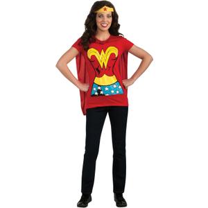 Rubies Women's DC Comics Wonder Woman T-Shirt with Cape and Headband 
XL