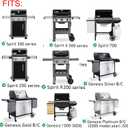 Replacement 7658 Parts for Weber Grill Griddle Spirit 200 300 Spirit II E-210 E-310 Series Genesis Silver B C 1000-5000 Grill Grate Accessories Weber Cast Iron Griddle Plate 1 Pack 7597 7598