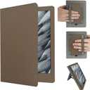 ForeverSong Case for Kindle case, e-Reader Accessories for Paperwhite Protector, colorsoft(12th/11th Generation, 2024/2021), 7/6.8 inch Tablet Cases/Cover with Dual Hand Straps. Dark Brown