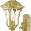 Livex Lighting, 7850-33, Oxford, Outdoor Small Wall Lantern, Soft Gold