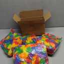 Hananona 100 Pcs Hawaii Leis Colorful Flower Garland Hawaiian Luau Party Flowers Neck Loop, Rainbow Artificial Flowers Luau Leis Necklaces for Hula Leis Dance LGBT Pride Party Favors (100, Rainbow)