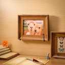 Gisafai 4 Pack Large Wall Mounted Plate Stands for Display 7.87 x 7.87 Inches Decorative Picture Holder Metal Display Stand Versatile Plate Hanger Stand with Screws for Home Photo Frame