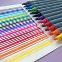 Kuretake ZIG Calligraphy Marker Pens, 24 Colors set, 2mm & 3.5mm Dual Tip Markers, for Writing & Hand Lettering, for Professional, Beginner, Water-based dye ink, Made in Japan