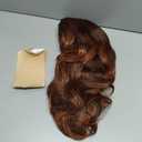 Vintage Wigs Dark Brown Rednish Maroon Wig for Women Lady Natural Synthetic Full Wigs for 70s Cosplay Costume Disco Hair Wig