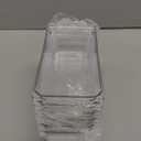 Ravinte 6 Pack Drawer Organizer - 3" X 6" Plastic Storage Bins, Acrylic Organizers with Non-Slip Pads Clear Desk Storage Tray for Makeup, Jewelries, Kitchen Utensils, Bathroom and Office