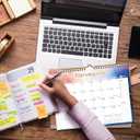 7 x 2026-2027 Wall Calendar - Includes January 2026 to June 2027, 18-Month Paper Wall Calendar 11 x 8.5 Inches.Thick Paper with Julian Dates and Block for New Year and Christmas Holidays To-dos  Notes (I)