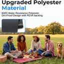 Scuddles Picnic Outdoor Blanket Park Blanket Beach Mat for Camping on Grass Oversized Seats 4 Adults Water Resistant Picnic Mat