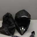 Adult Motocross Dirt Bike Helmet with Goggle, Gloves & Mask - DOT/FMVSS-218 Off-Road Motorcycle & ATV Helmet with Adjustable Sun Visor (Medium, Matte Black-188)