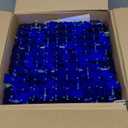 24PCS Blue Shimmer Wall Backdrop, Square Sequin Backdrops Panel, Glitter Wall Background for Birthdays, Weddings, Graduation, Engagements, Disco Bachelorette Party Decoration (4FTx6FT)