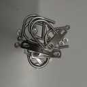 uxcell 6 Set 1-1/2" Inner Wide Round U Bolts, 2-1/4" Length 304 Stainless Steel U-Bolts with Flange Hexagon Nuts, Frame Plates for Trailer, Automotive, (38mm W x 57mm L)