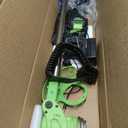Cordless Weed Wacker Brush Cutter 21V Lightweight Electric Weed Eater | 2x 2.0Ah Battery Powered Weed Trimmer for Small Yard Lawn Edger and Garden Tool for Seniors Women - Green 6Inch, Medium weed eaters