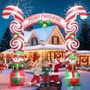 Kalolary 9FT Christmas Inflatable Archway, Nutcracker Soldier Archway Outdoor Merry Christmas Blow Up Decoration with Build-in LED Lights for Indoor Outdoor Garden Yard Lawn Decor