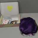 Dark Purple Wig for Women, Dark Purple Wavy Wig Middle Part 26 Inch Purple Wigs Heat Resistant Synthetic Wigs for Daily Party Use