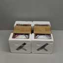 DEWENWILS 2 Pack Farmhouse Pendant Light, Metal Hanging Light Fixture with Wooden Grain Finish, 48 Inch Adjustable Pipes for Flat and Slop Ceiling, Kitchen Island, Bedroom, Dining Hall, ETL Listed