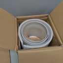 famiware Ocean Utensil Holder, 7.2"+5.8" Ceramic Kitchen Utensil Holder for Countertop, 2 Pieces Cooking Utensil Crocks, Utensil Organizer for Spatula & Spoon, Kitchen Decor, Set of 2, Gray