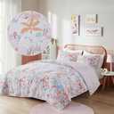 Intelligent Design Kids Cotton Girls Fun Printed Blush Queen Quilt Set, 3pc
Girls Bedroom Coverlet, Children Bedding Full Size, All-Season, Lightweight, Breathable, Forest Animal, Machine Washable