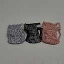 wegreeco Luxury Washable Reusable Dog Diapers (Stylish Pattern) - Female Dog Diapers, Doggie Diapers, 3 Pack (Lace, Small) (Small (Newborn-10.5" Waist))