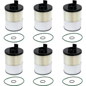 6 Pack FS20083 Fuel Water Separator Filter for Cummins ISX X12 X15 Diesel Engines, Compatible with DD13 DD15 DD16 Detroit Diesel Freightliner Western Star, Replace A0000905051 PF46145