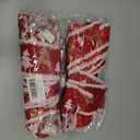 2 PCS LED Christmas Bows for Wreath, Christmas LED Wreath Bows Winter Holiday Snowflake Bows Red Velvet Bows Xmas Trees Bows for Front Door Merry Christmas New Year Decorations Supplies