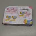 2 Bubble Dispenser with 2 Bottles Refill Solution for Kids, 40-Hole Light Up Bubble Machine for Toddlers 1-3, Pink Bubble Blaster Maker, Party Favors Toys for Boys Girls 4-8 Birthday Gifts