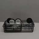 LEVERLOC Shower Caddy Suction Cup, 2 Pack suction shower shelf with Hooks & Soap holder, NODrilling Bathroom Holder, Rustproof bathroom organizer, Black