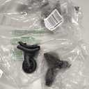 PATIKIL Luggage Wheels Replacement, 1 Pair Suitcase Wheels Caster Repair for Left & Right Swivel Wheel, Black (3.3x3.7x3.3x3.7/1.3x1.5x1.3x1.5 inch)