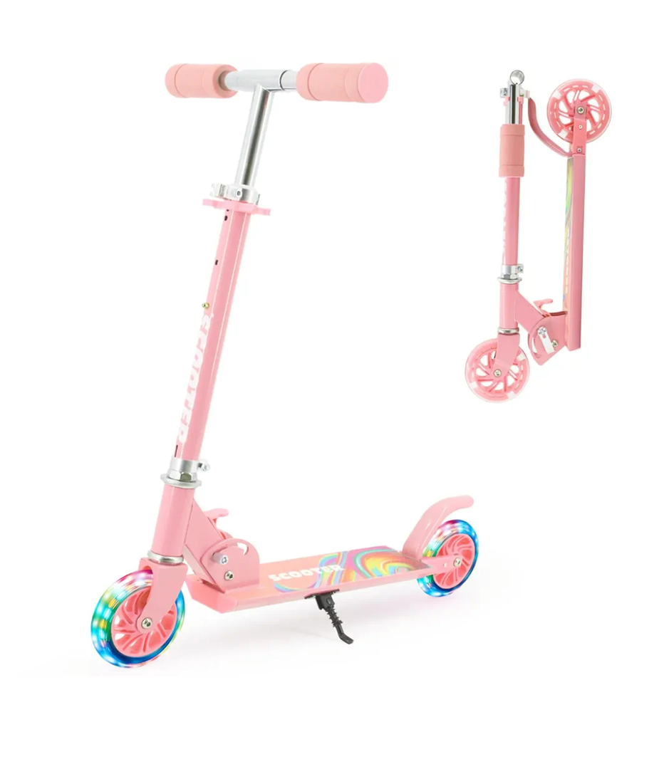 TENBOOM Scooter Toys for Kids Ages 6-12/3-5, Christmas Birthday Gifts for Girls Boys, Easy Folding Kids Scooter with 3 Levels Adjustable Handlebar