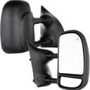Towing Mirrors Left & Right Pair Fits 99-07 F-250 F-350 F-450 F-550 SuperDuty 01-05 Excursion, Power Heated, Convex Lens, Power Glass, Driver Passenger Side LH RH Replacement