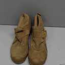 GLANOUDUN Steel Toe Boots for Men Slip on Work Boots for Men Comfortable Safety Boot Indestructible Construction Footwear Laceless Men's Steel Toe Shoes Mid Top Work Shoes (6, 3027v Brown)