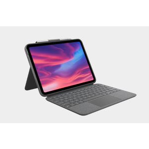 Logitech Combo Touch iPad Pro 13-inch (M4 & M5)(2024 & 2025) Keyboard Case - Detachable Backlit Keyboard with Kickstand, Comfortable Typing, Multi-use Mode - Oxford Grey