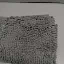 Bathroom Rugs Mat 3x2ft, Thick Soft Absorbent Chenille Bath Rugs, Rubber Backing Bath Mats for Bathroom Floor, Tub, Shower, Bedroom, Home Decor Accessories, Quick Dry Machine Washable, Grey
