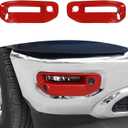 For RAM Front Fog Light Cover Trim Fit for RAM 2018-Present Red Exterior Accessories 2pcs