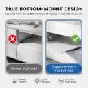18 Inch Undermount Drawer Slides for Bottom-Mount Pull-Out Shelves