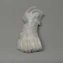 LYEOBOH 6 Pieces Asian Soup Spoons, Japanese Kitchen Soup Spoon Set, Dinner Tablespoons with Long Handle for Cereal, Ramen, Ice Cream, Dishwasher & Microwave Safe, Rustic Decor, White and Brown